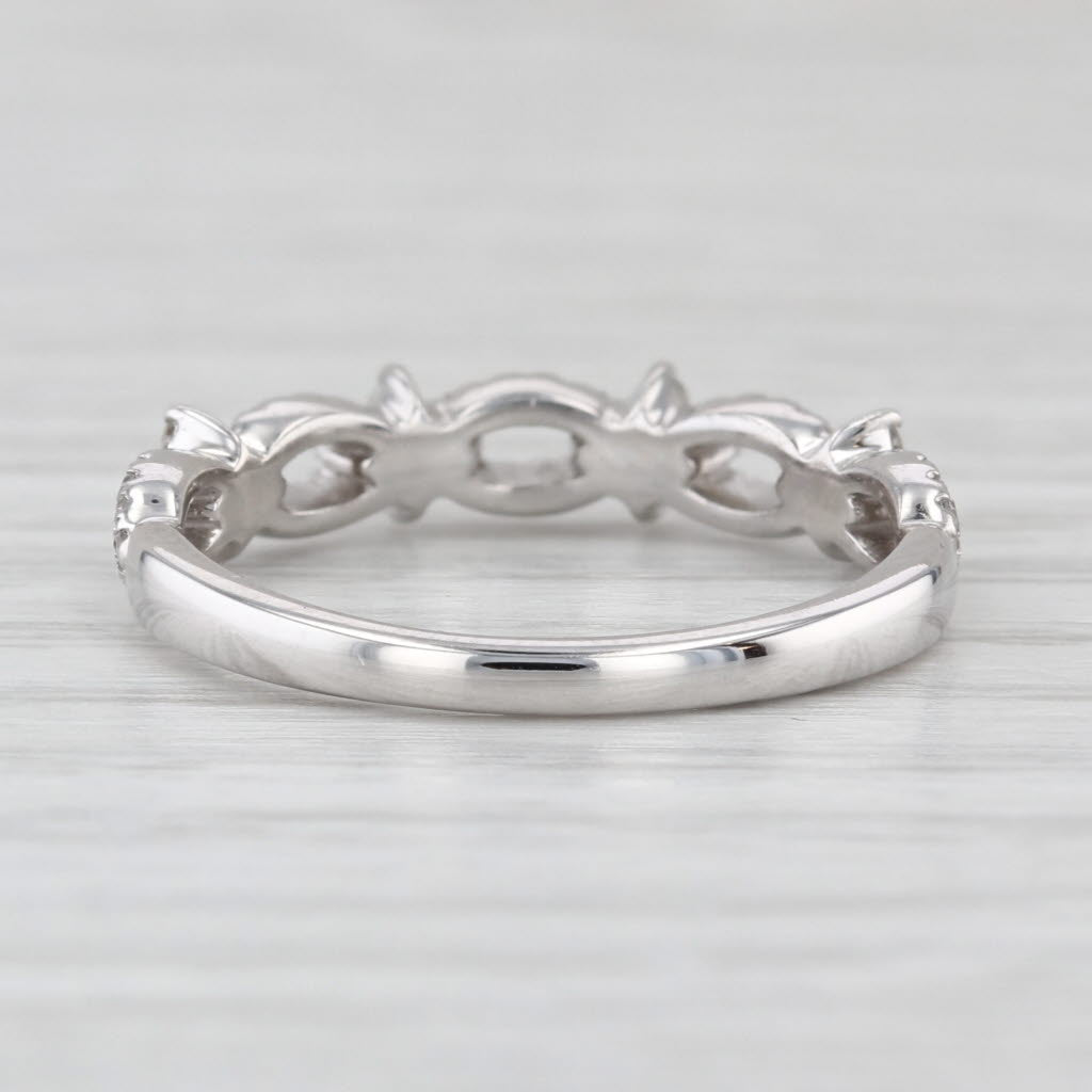 0.40ctw Diamond Wedding Annivesary Stackable Band 10k White Gold Size 7 Ring