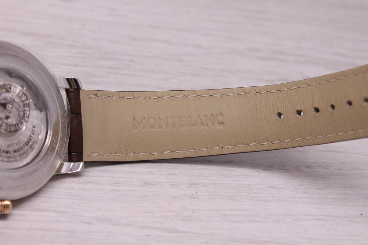 Montblanc Star Legacy 39mm Automatic Men's Watch Swiss Steel Date 117577 MINT