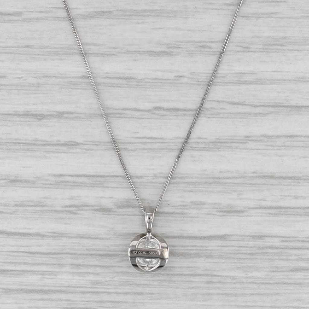 Arctic 0.46ct Brilliance Canadian Diamond Pendant Necklace 14k White Gold COA