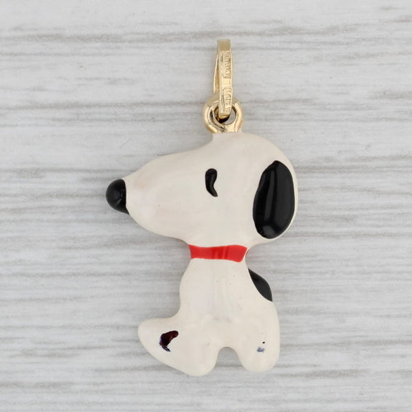 14K Yellow Gold Snoopy Dog Charlie Brown Comic offers Cartoon Charm Pendant