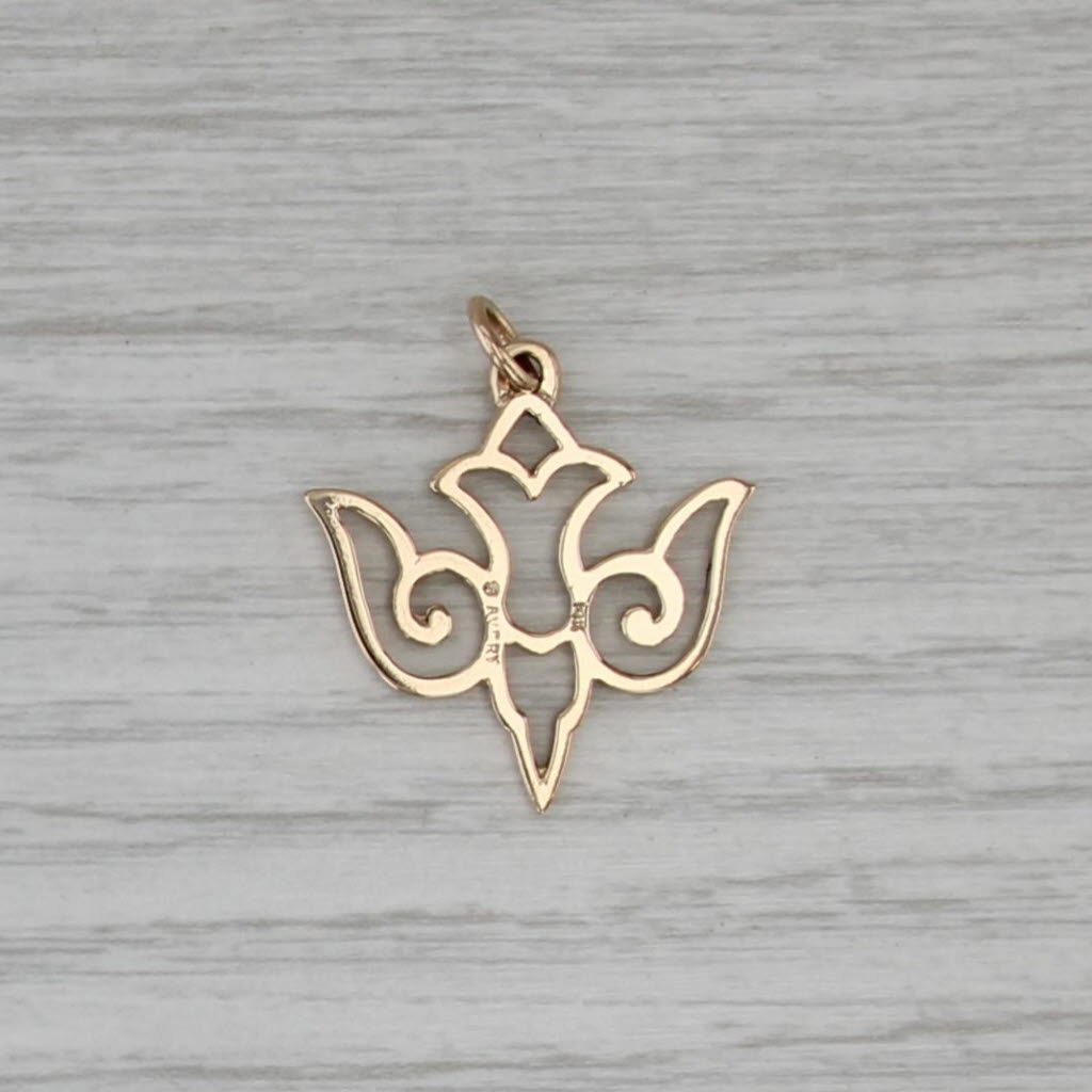 James Avery Descending Dove Pendant 14k Yellow Gold Charm