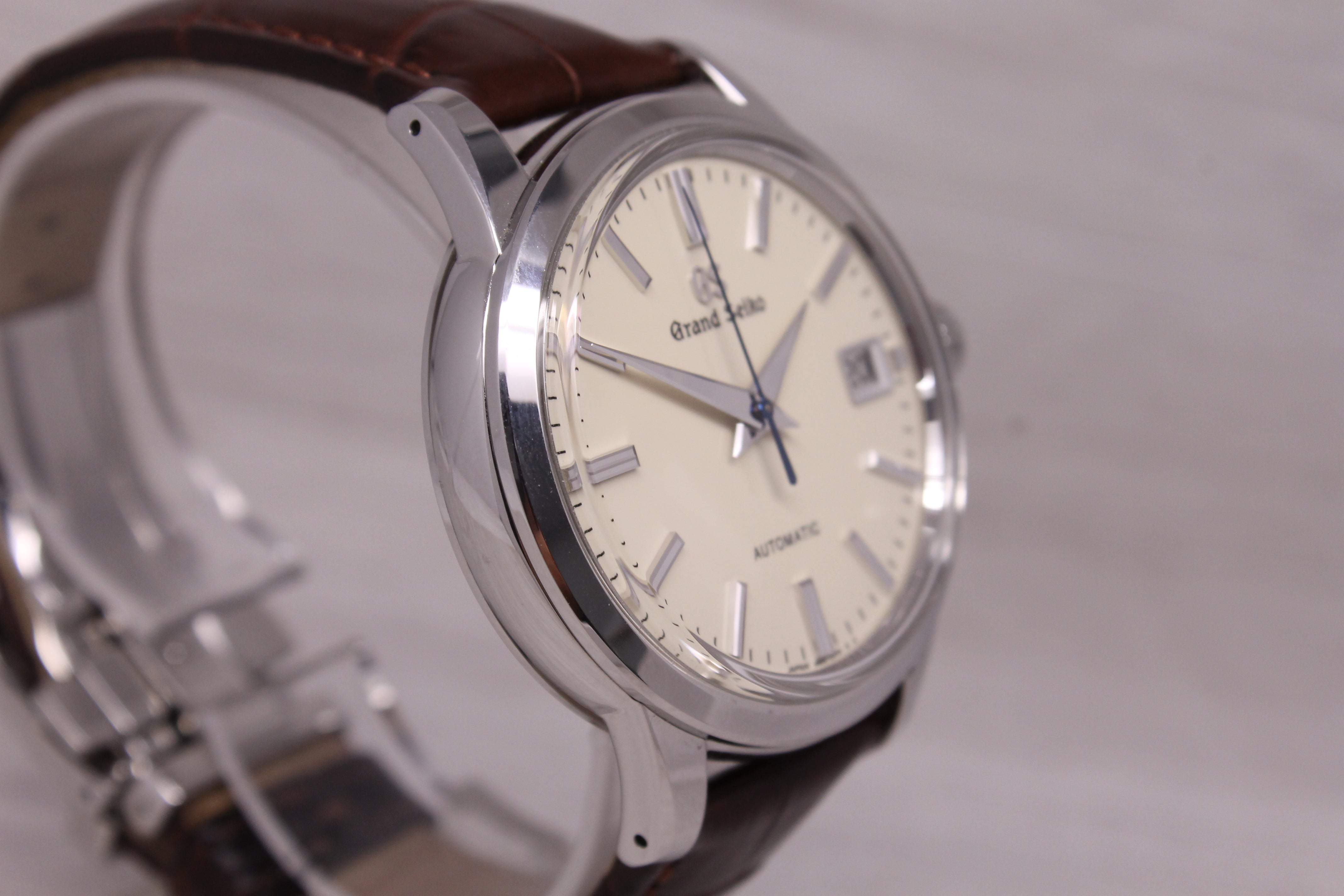Grand Seiko Elegance SBGR261G Mens 39.5mm Steel Automatic Watch Box Strap Card