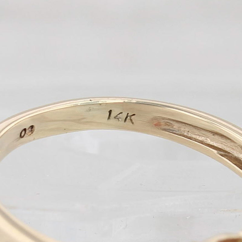 2.45ctw Oval Pink Tourmaline Diamond Ring 14k Yellow Gold Size 5.5