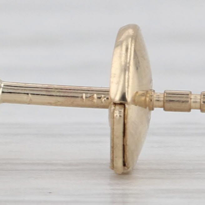 New 1.71ctw Diamond Stud Earrings 14k Yellow Gold GIA Round Solitaire Studs