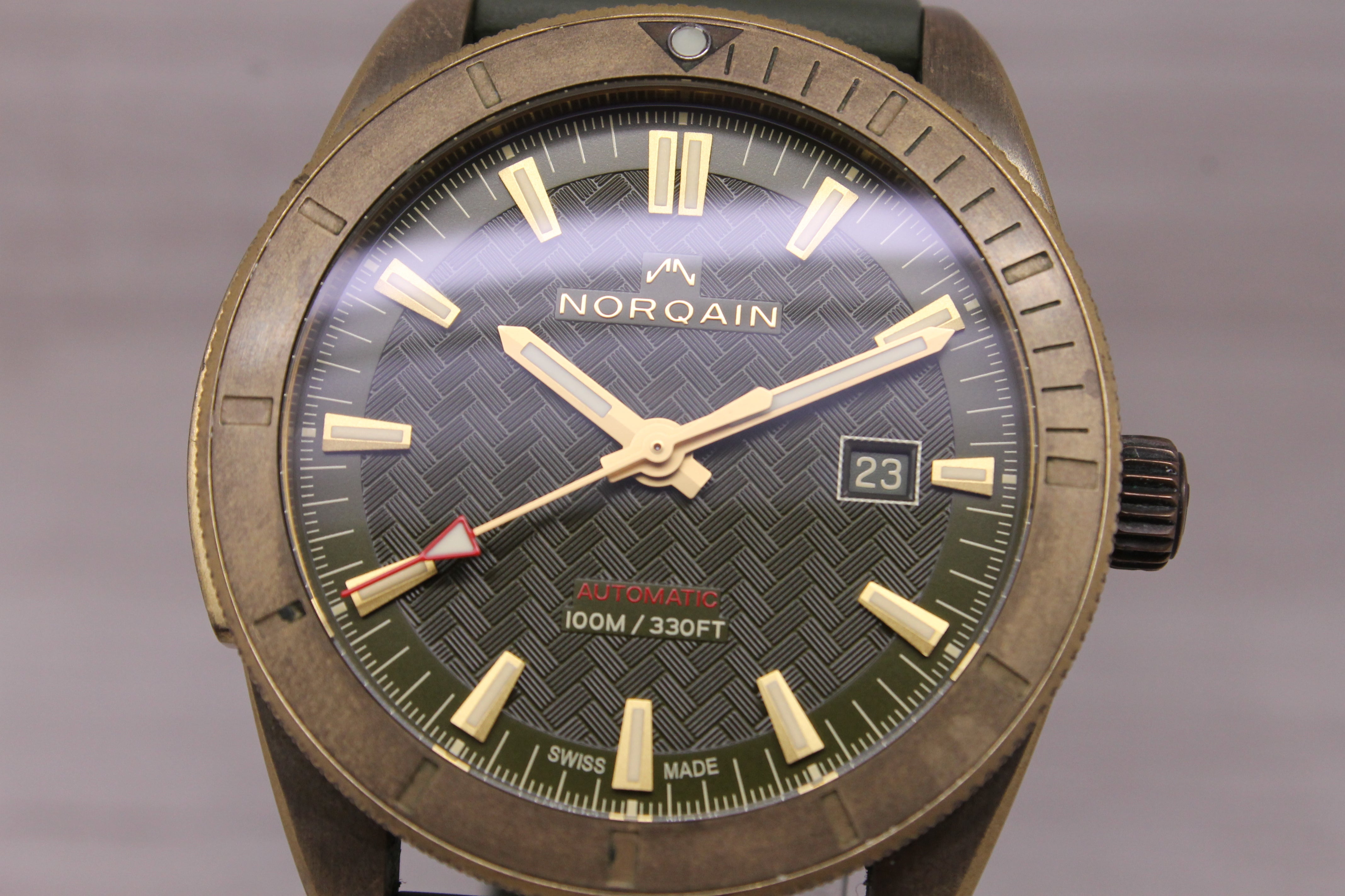 Norqain Adventure Sport 42mm Auto Watch Bronze Steel Swiss N1000.08Z01.E01.R02