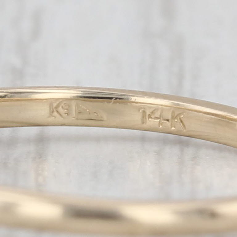 0.24ct VS2 Pear Brilliant Solitaire Engagement Ring 14k Yellow Gold Size 6.25