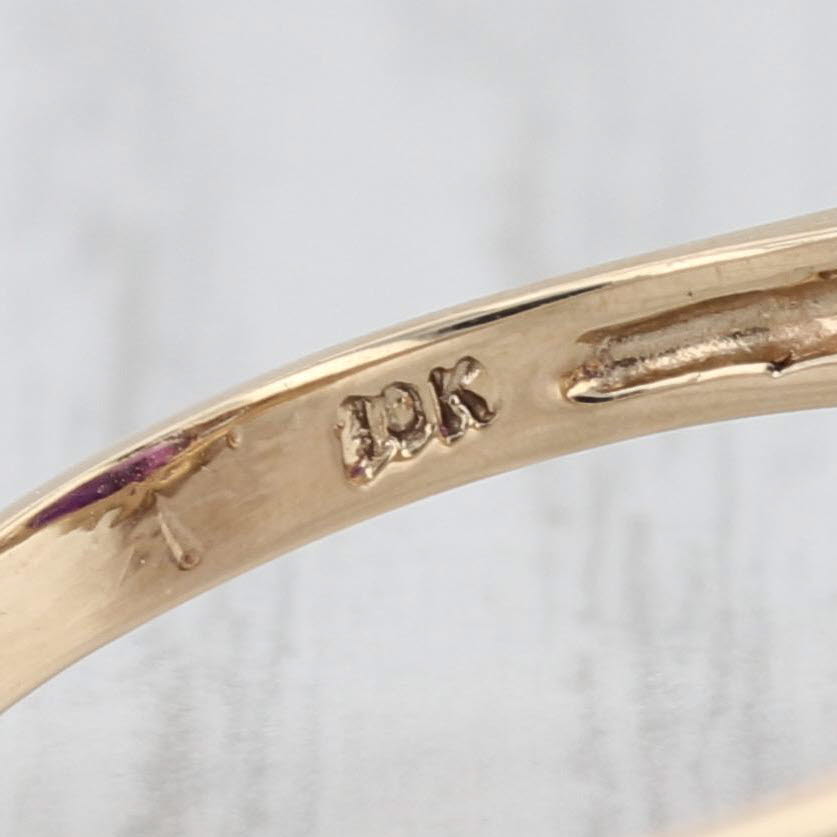 10.22ctw Oval Amethyst Diamond Ring 10k Yellow Gold Size 10