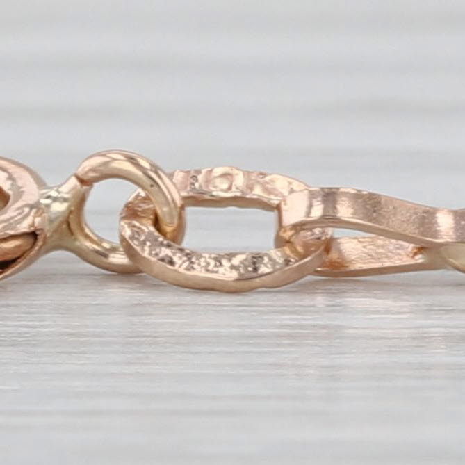 14" Cable Chain Necklace 18k Rose Gold 1.7mm