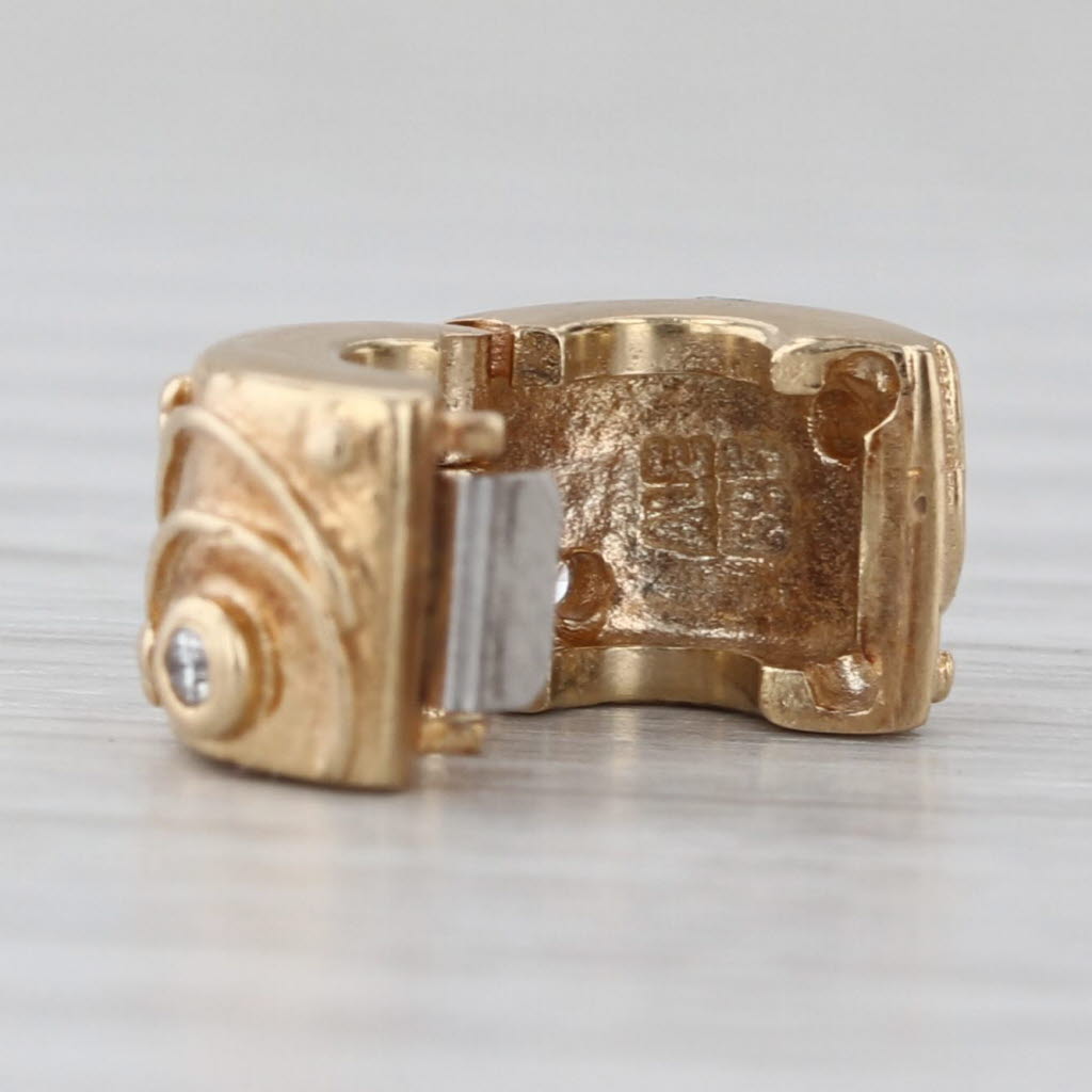 Pandora Babbling Brook Clip 750418D 14k Yellow Gold Diamond Charm