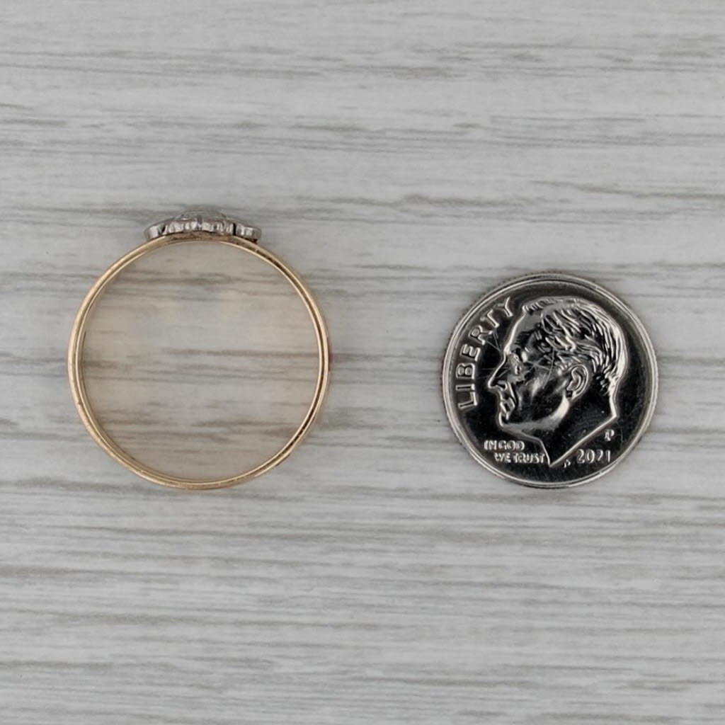 Vintage Scottish Rite Masonic Symbols Ring 14k Gold Blue Lodge Rose Croix