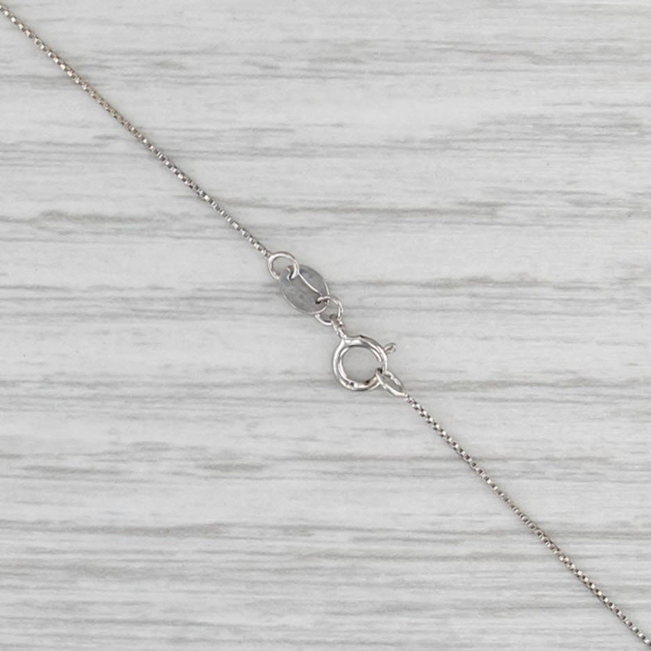 0.11ctw Diamond Graduated 3-Ring Pendant Necklace 14k Tri-tone Gold 22.75"