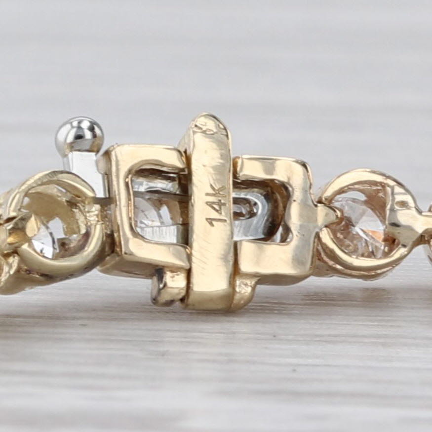 4.40ctw Diamond Tennis Bracelet 10k Yellow Gold 6.75" 3.6mm