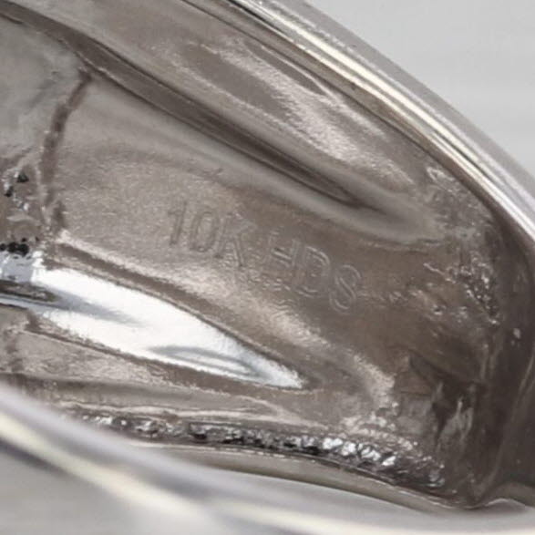 2ctw Diamond 3-Band Ring 10k White Gold Size 6.25 Anniversary