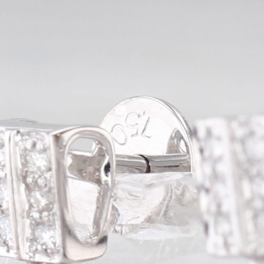 0.95ctw Multicolor Sapphire Diamond Dangle Earrings 18k White Gold Heart Accents