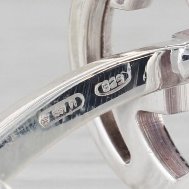 Gucci Letter Initial G Cuff Links Sterling Silver Men's suit Accessories