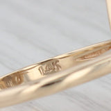 Vintage Diamond Accented Princess Ring 14k White Yellow Gold Size 6.75
