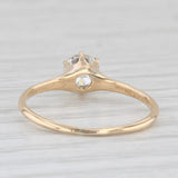 Antique William Wise & Son 0.54ct Diamond Solitaire Ring 18k Gold Old Euro Cut