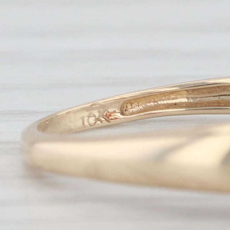 2.40ctw Garnet Ring 10k Yellow Gold Size 6.25 Round 3-Stone