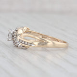 Light Gray 0.15ctw Diamond Engagement Ring 10k Yellow Gold Size 7