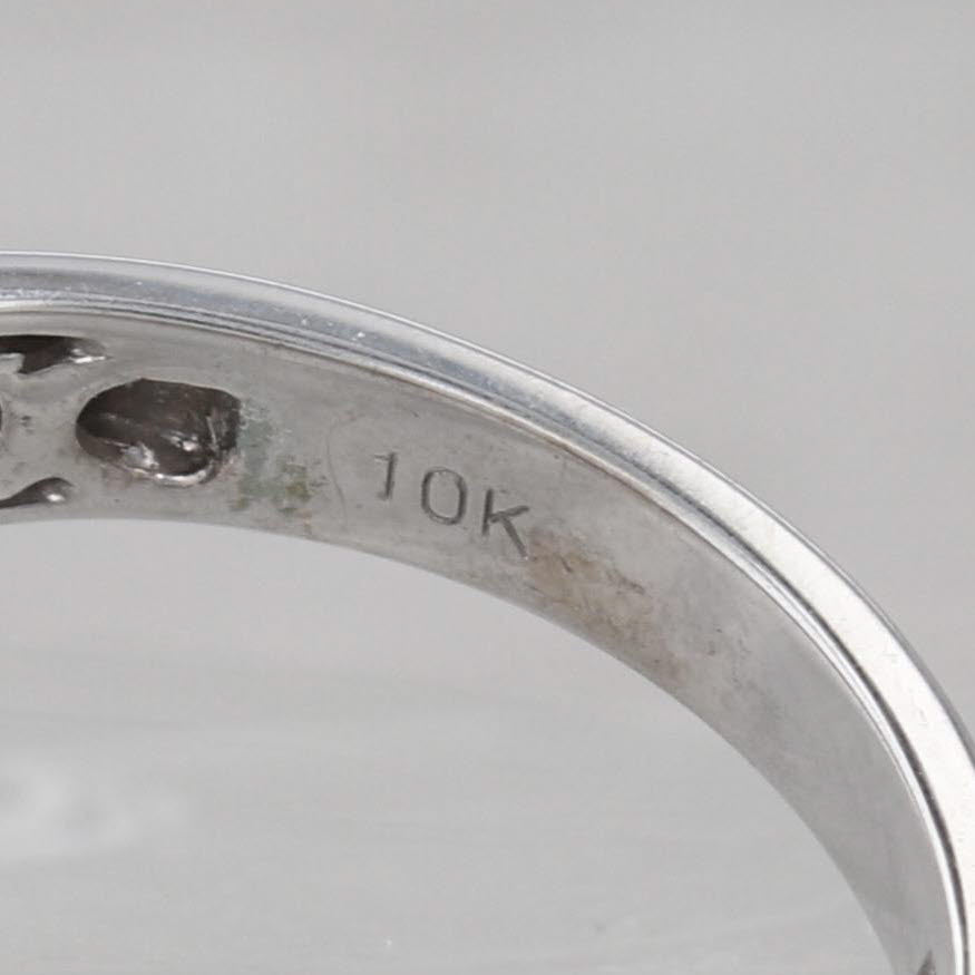 Gray Diamond Wedding Band 10k White Gold Size 10 Men's Ring