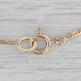 Opal Solitaire Bracelet 14k Yellow Gold 6.75" Herringbone Chain