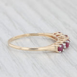 0.40ctw Ruby Diamond Ring 10k Yellow Gold Size 7.25 Stackable