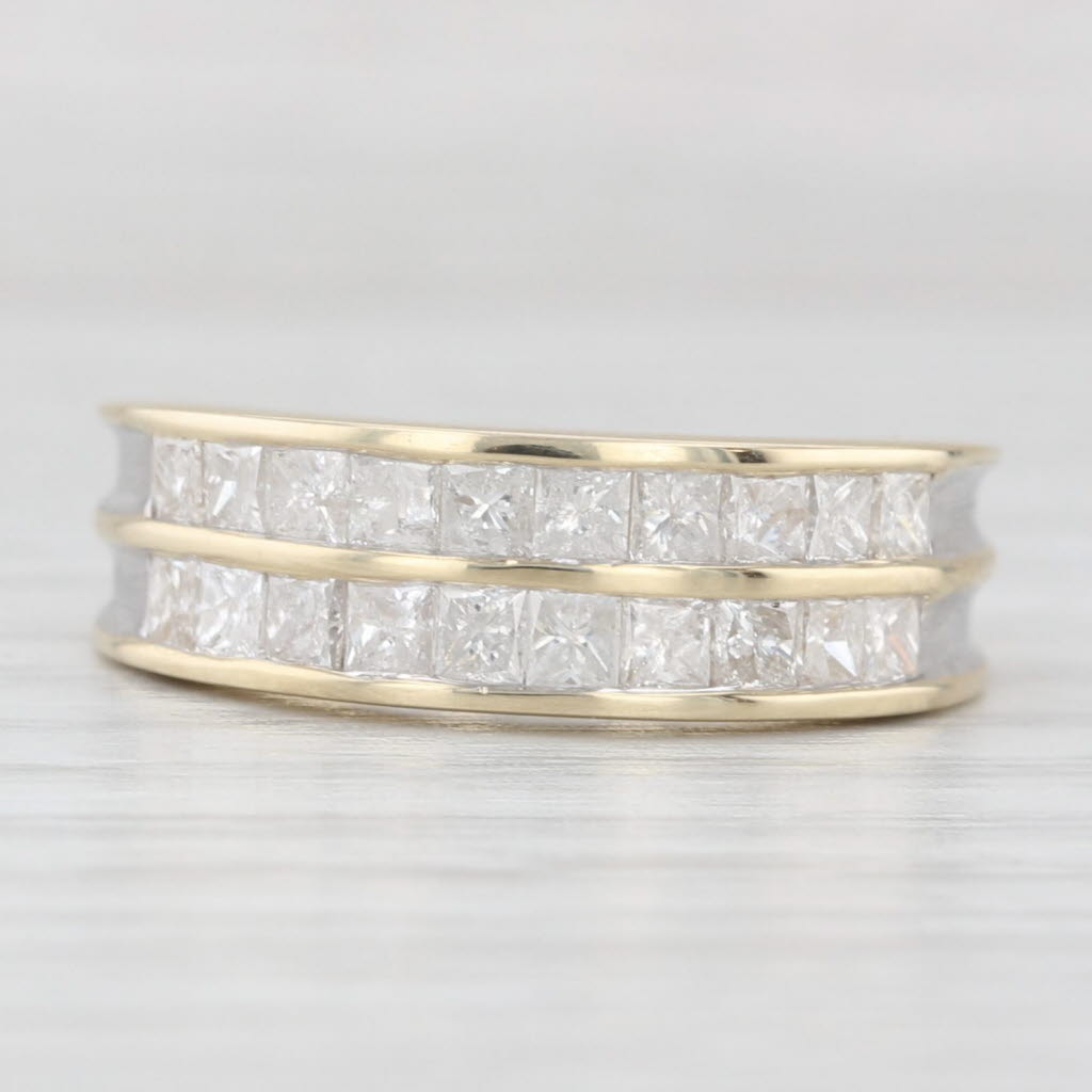 Light Gray 1ctw Diamond Wedding Band 10k Yellow Gold Size 5 Ring COA Tomas Rose