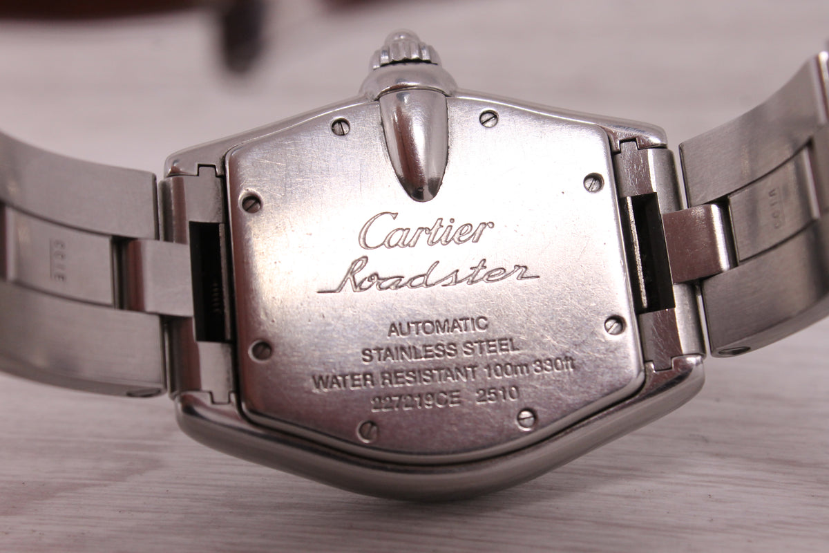 Cartier Roadster ref.2510 37mm Stainelss Steel Automatic Watch Roman Dial