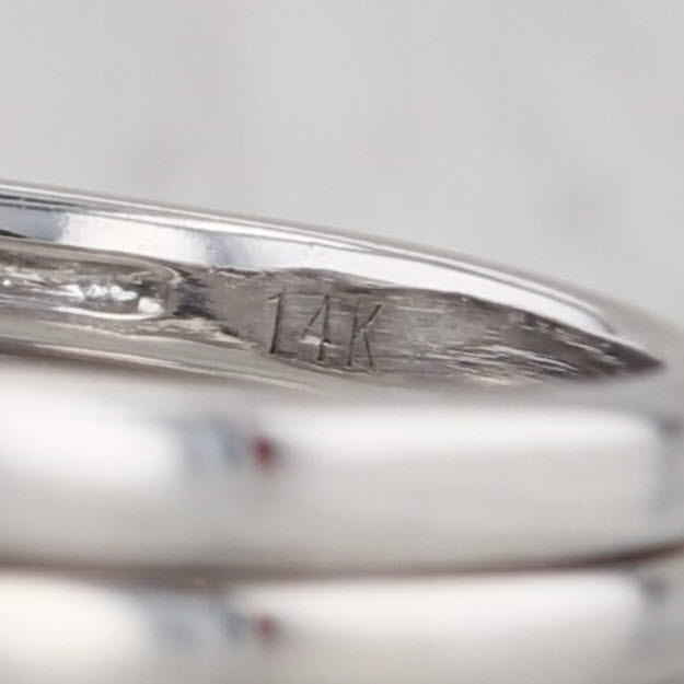 0.80ctw Round Diamond Halo Engagement Ring Wedding Band Bridal 14k White Gold