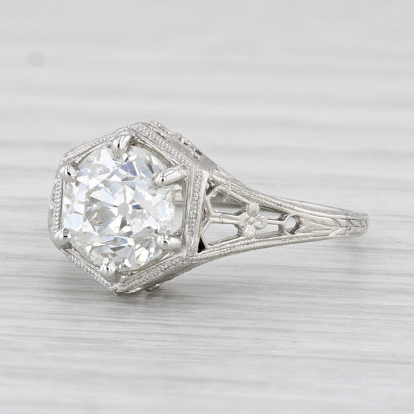0.71ctw Princess Halo Diamond Engagement Ring 14K Rose Gold Size 6.5
