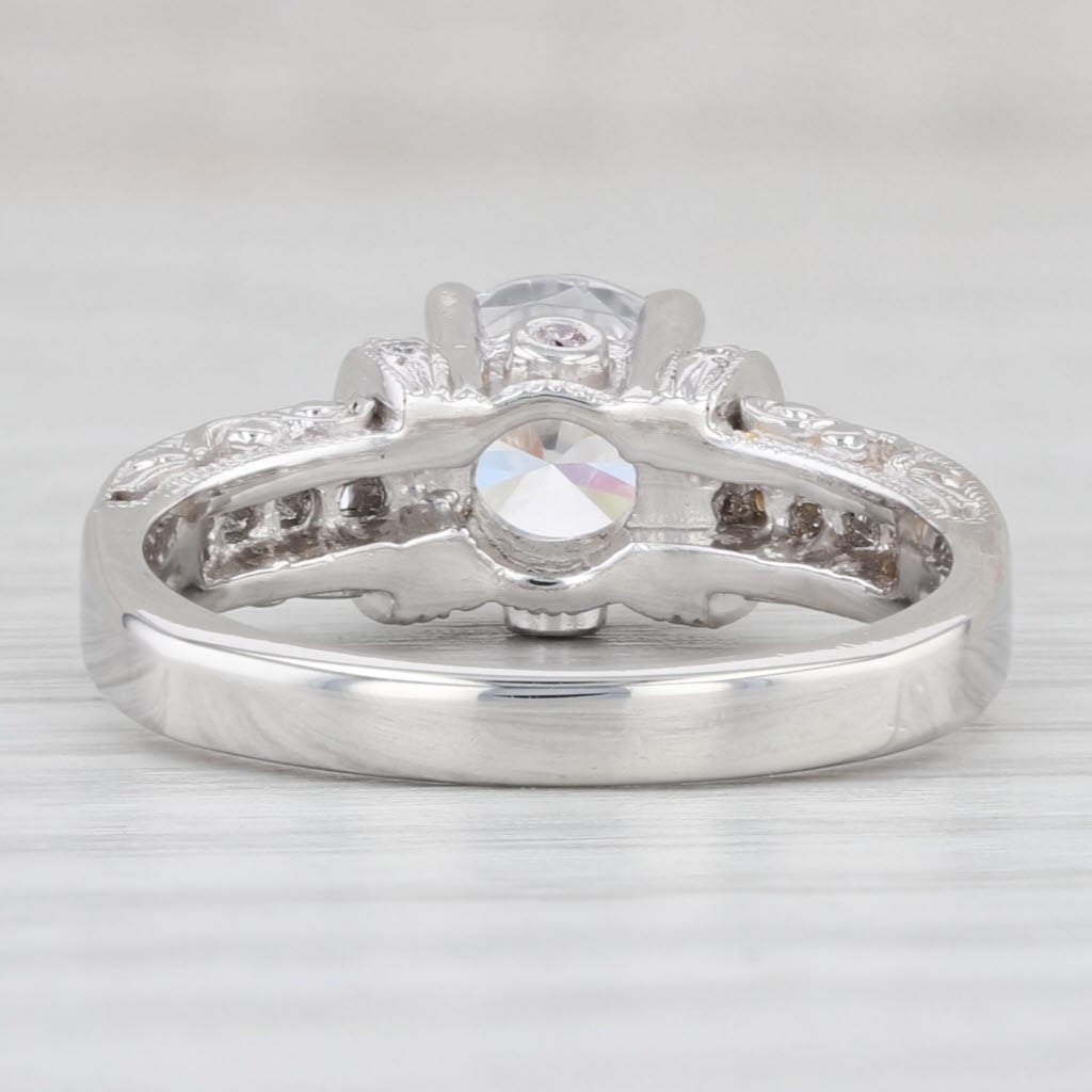 Light Gray New Tacori Engagement 0.47ctw Diamond Semi Mount Ring Platinum Euro Shank