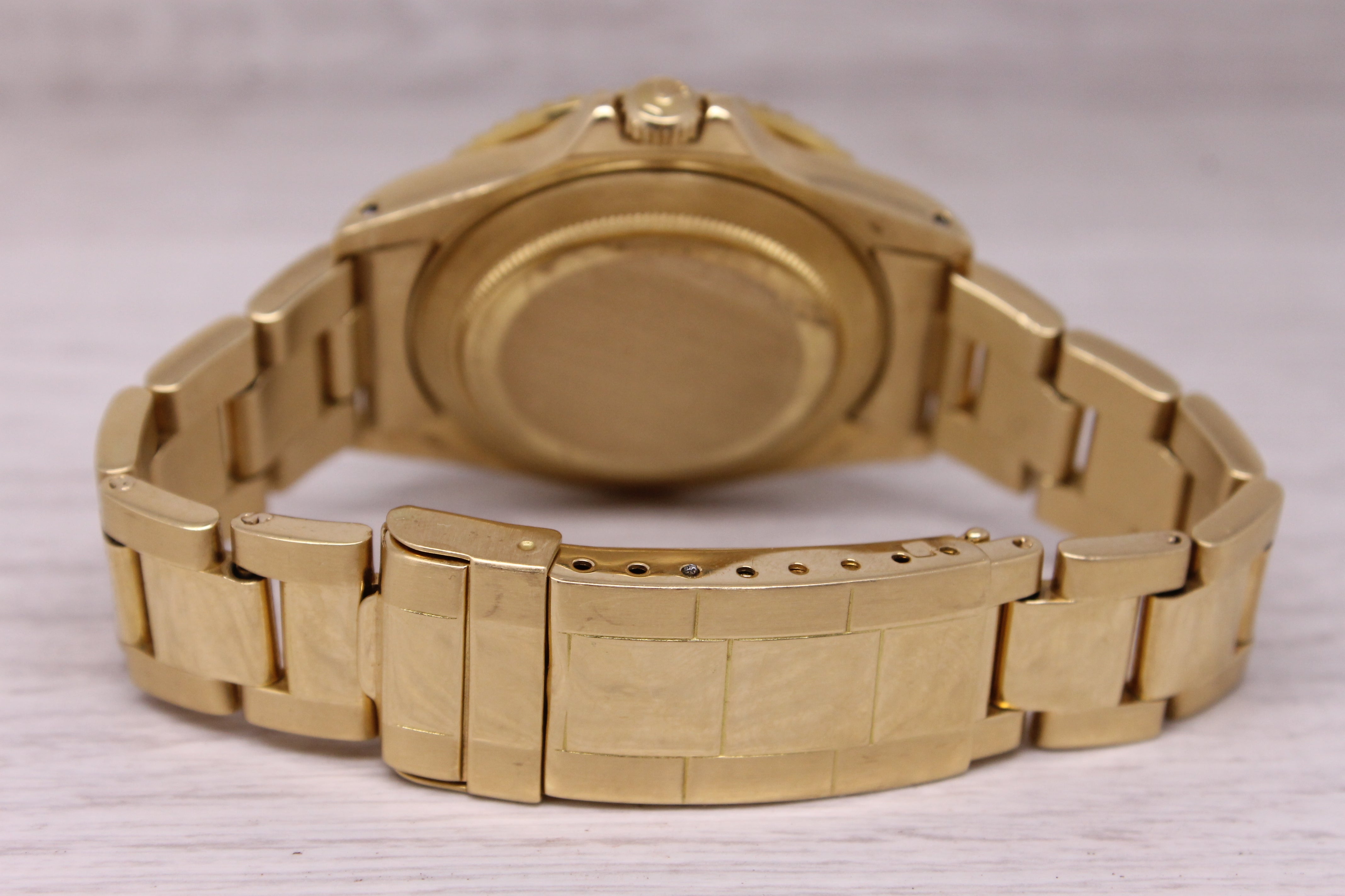 Vintage 1982 Rolex GMT Master 16758 18k Gold Mens Automatic Watch Nipple w B&P