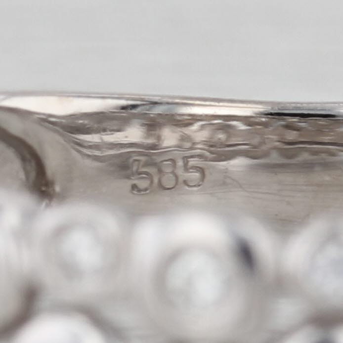 Sonia B 0.27ctw Diamond Double Band Ring 14k White Gold Wedding Stackable