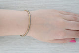 Le Vian 1ctw Chocolate Diamond Bangle Bracelet 14k Yellow Gold 7.25" 3.6mm