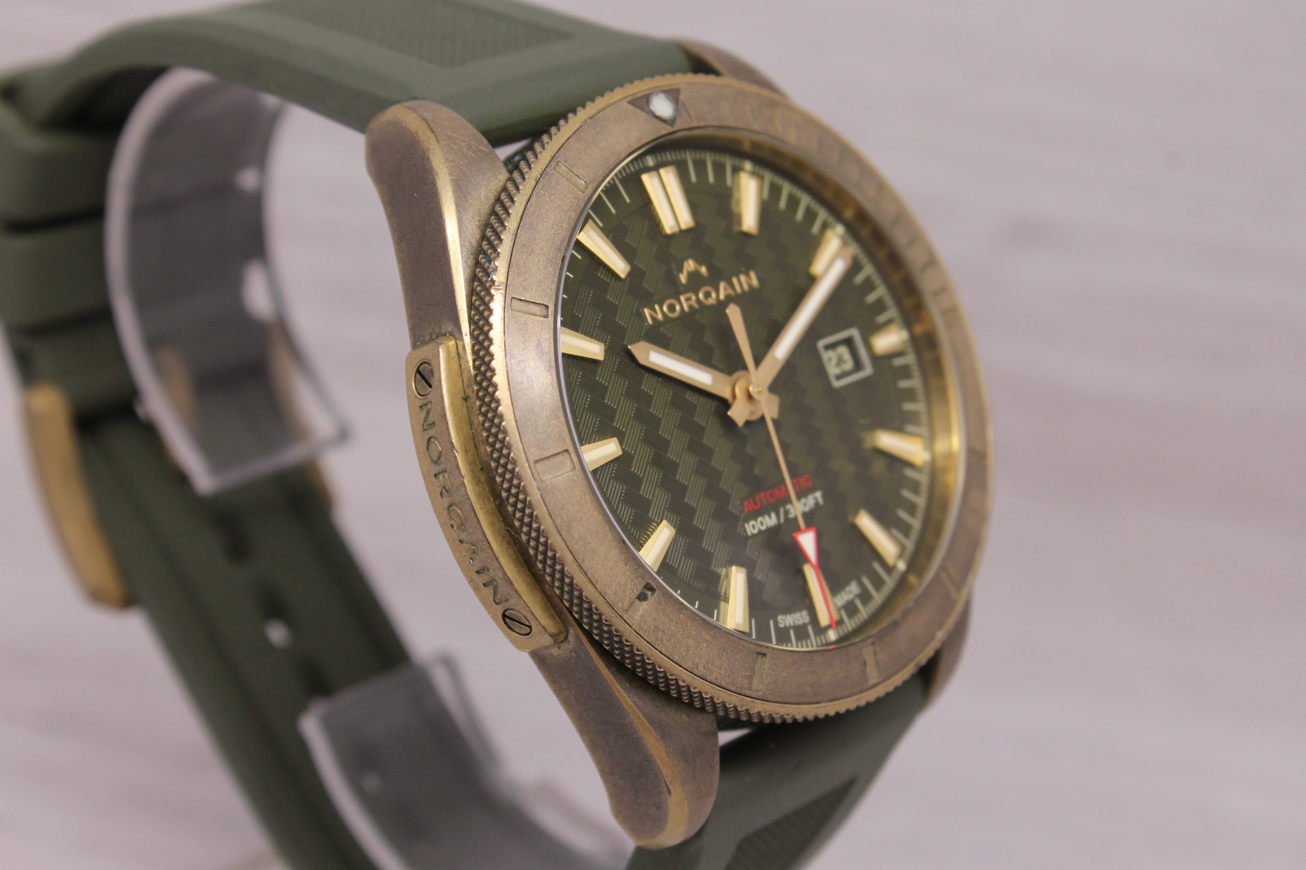 Norqain Adventure Sport 42mm Auto Watch Bronze Steel Swiss N1000.08Z01.E01.R02