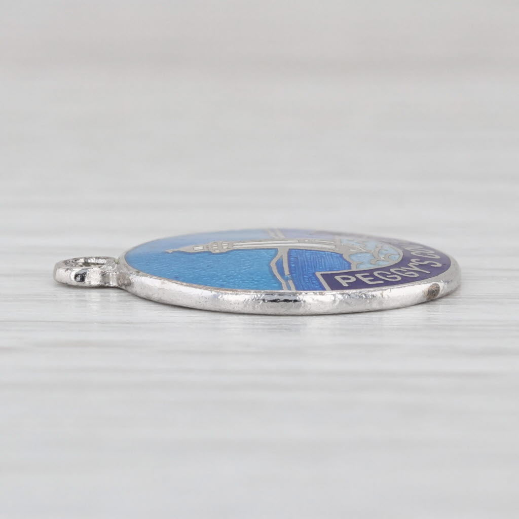 Peggy's Cove Nova Scotia Souvenir Charm Sterling Silver Pendant