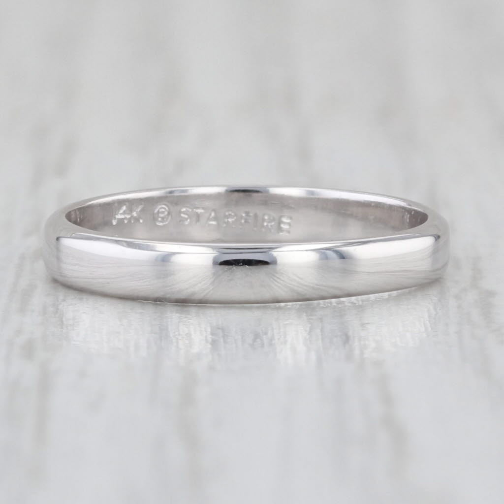 Classic White Gold Wedding Band 14k Size 5 Ring 2.6mm Stackable