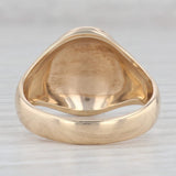 Gray Odd Fellows FLT 3-Rings Signet Ring 10k Yellow Gold Size 10.5 Eye Heart Vintage