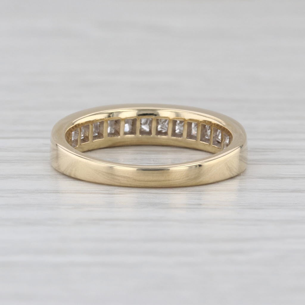 0.82ctw Diamond Wedding Band 14k Gold Stackable Anniversary Band Stackable