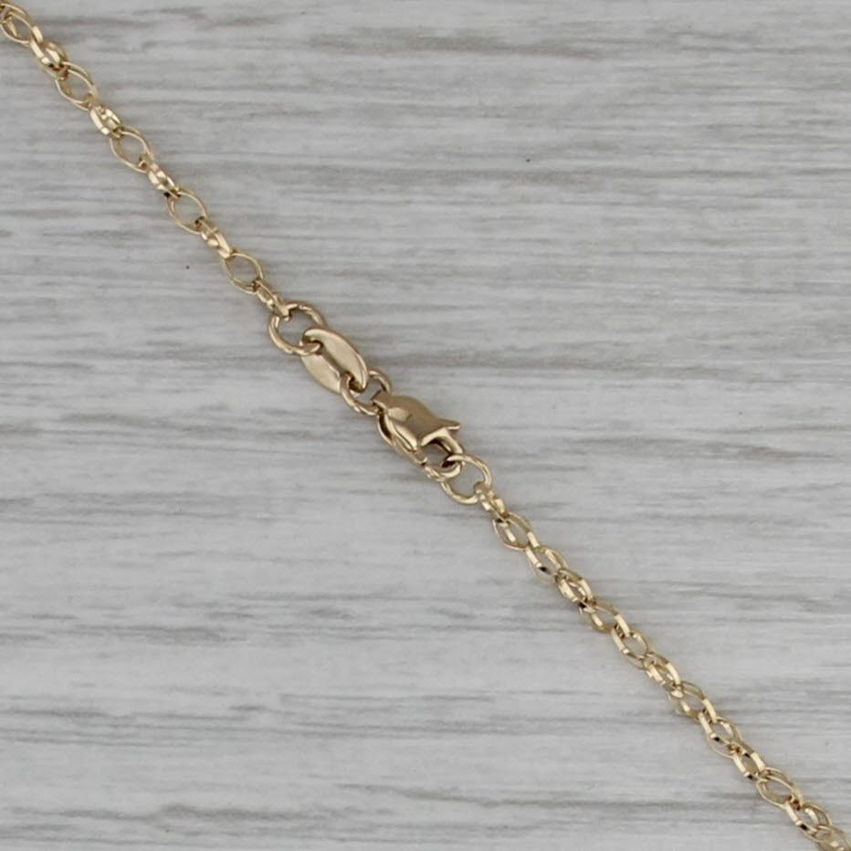 Maui Divers 0.15ctw Diamond Plumeria Flower Pendant Necklace 14k Yellow Gold 18"