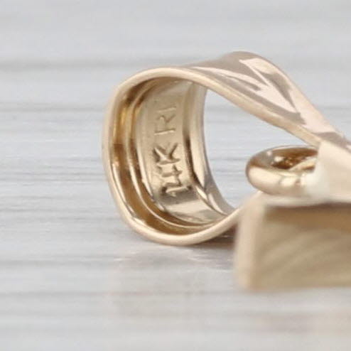 Small Cross Pendant 14k Yellow Gold Drop