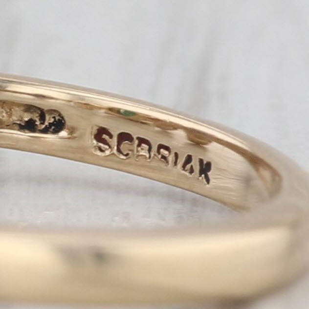 1.26ctw Emerald Ruby Sapphire Ring 14k Yellow Gold Size 6