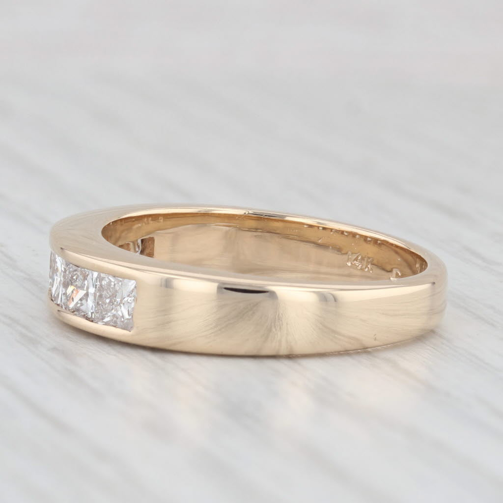 Light Gray 1.25ctw Diamond Men's Wedding Band 14k Yellow Gold Size 10.25-10.75 Ring