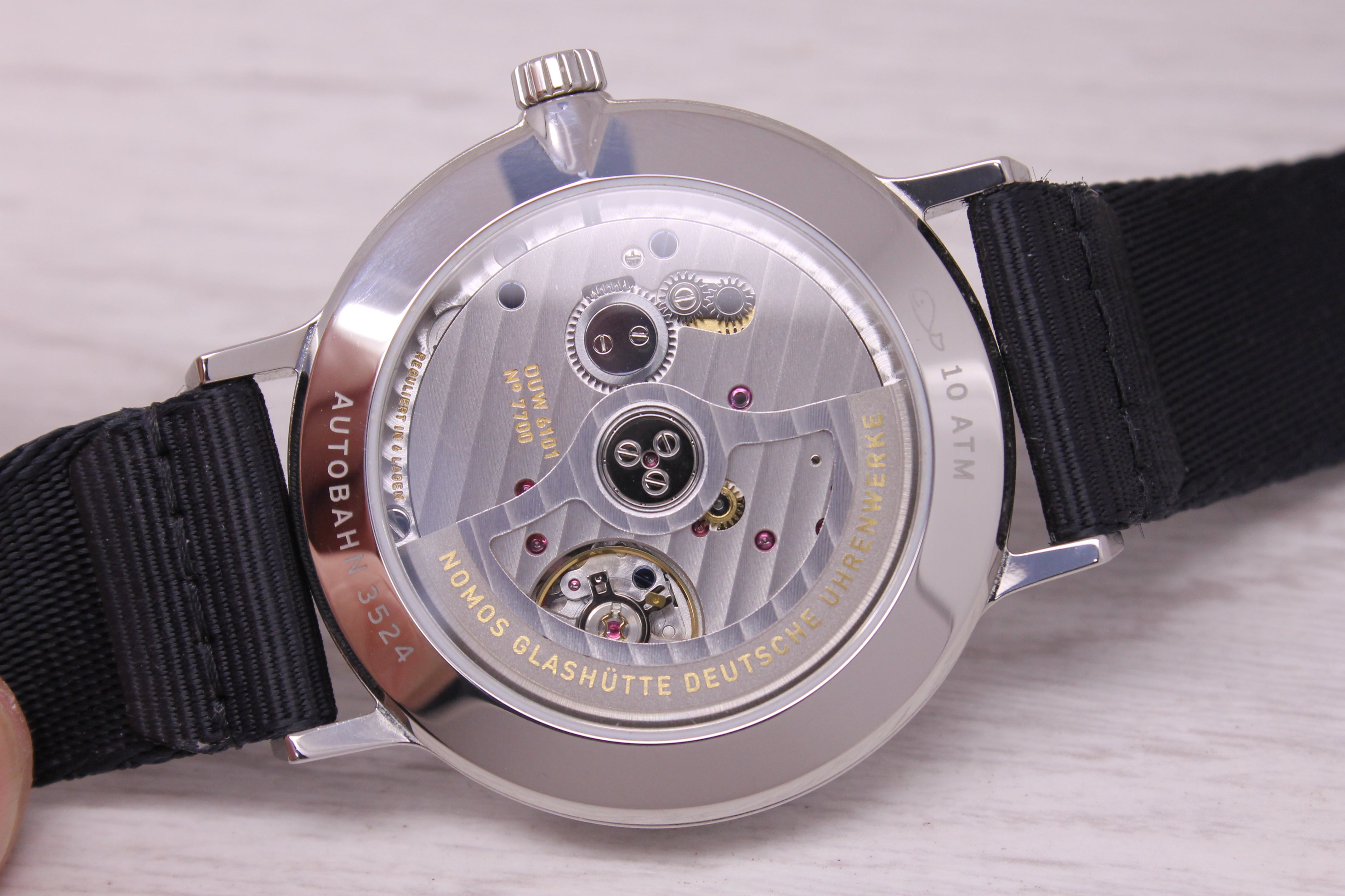 Nomos Autobahn Neomatik 41mm Mens Automatic Steel Watch 1303 3524 w Box Card