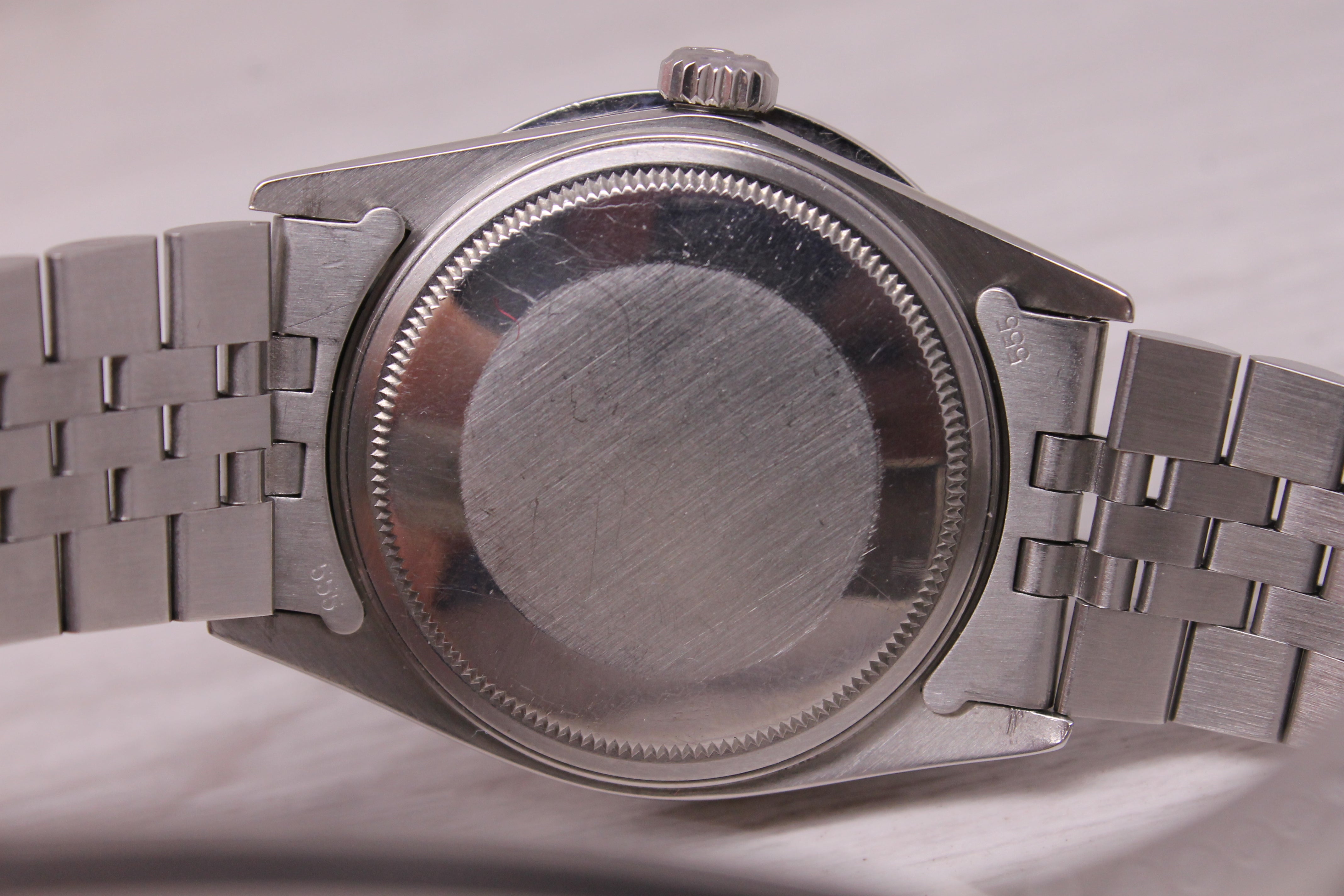 Vintage 1983 Rolex Datejust 16014 36mm MOP Dial & Diamond Dial Bezel Jubilee