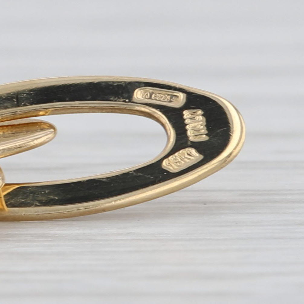 Roberto Coin Chic & Shine Sapphire Toggle Bracelet 18k Gold 7" Oval Links