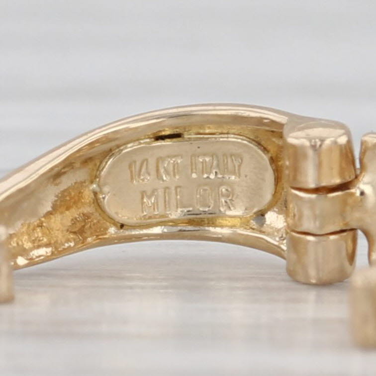 Enhancer Clip Pendant Bail Findings Jewelry Making 14k Yellow Gold