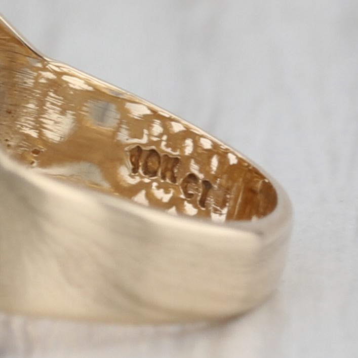 Open Lattice Work Ring 10k Yellow Gold Size 6.75