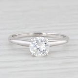 0.83ct Round Solitaire Diamond Engagement Ring 14k White Gold Size 6.5