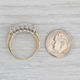 Gray 0.96ctw Diamond Ring 14k Yellow Gold Size 7.25 Wedding Anniversary Band